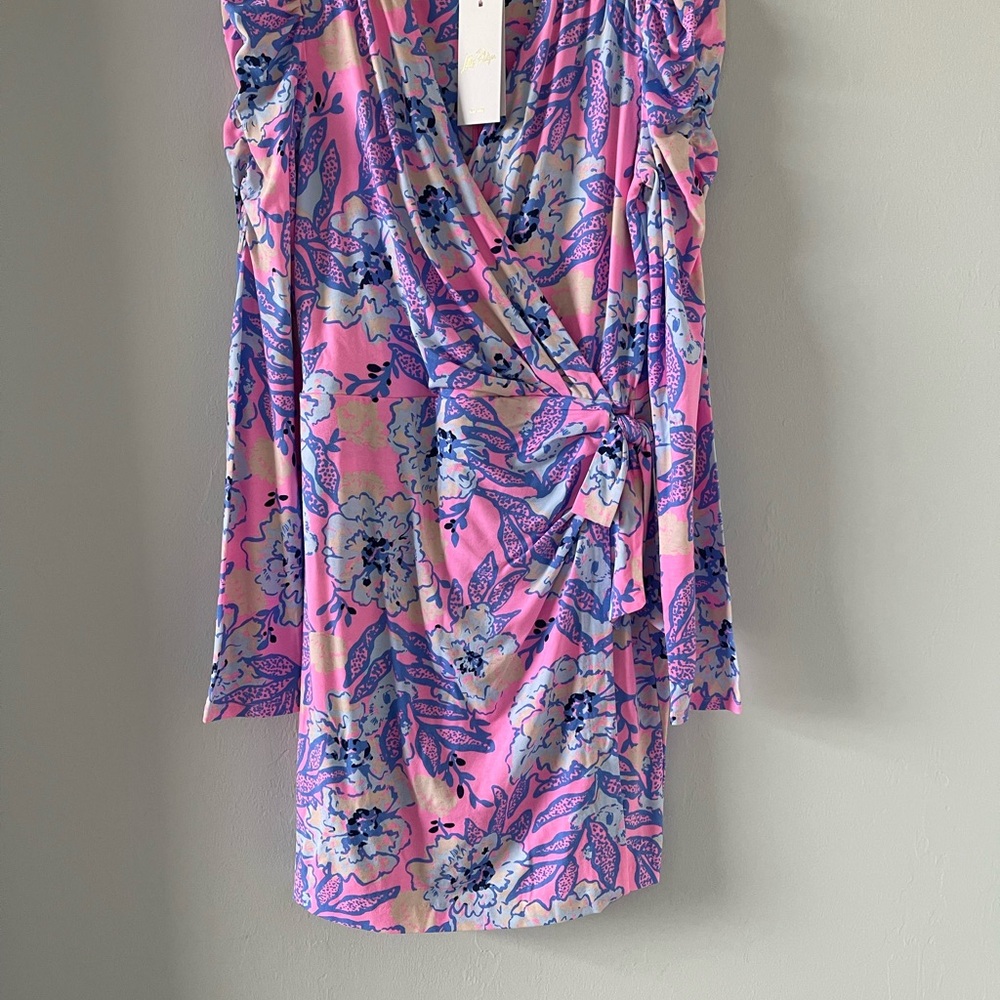 Lilly Pulitzer Pink and Purple Floral Long Sleeve romper